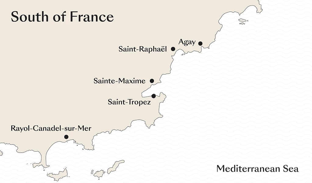 Map of French Riviera