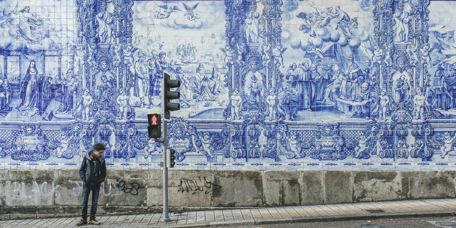 Beautiful azulejos in Porto