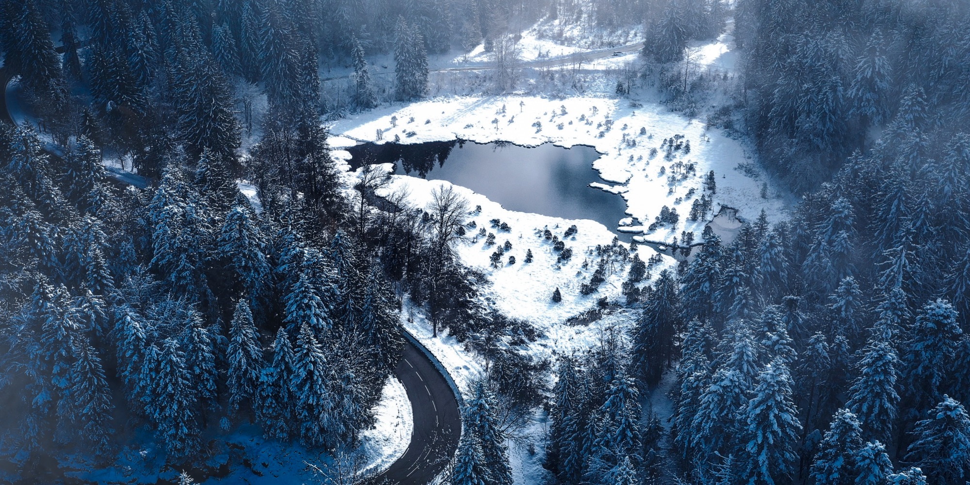 French Alps Frozen Landscape